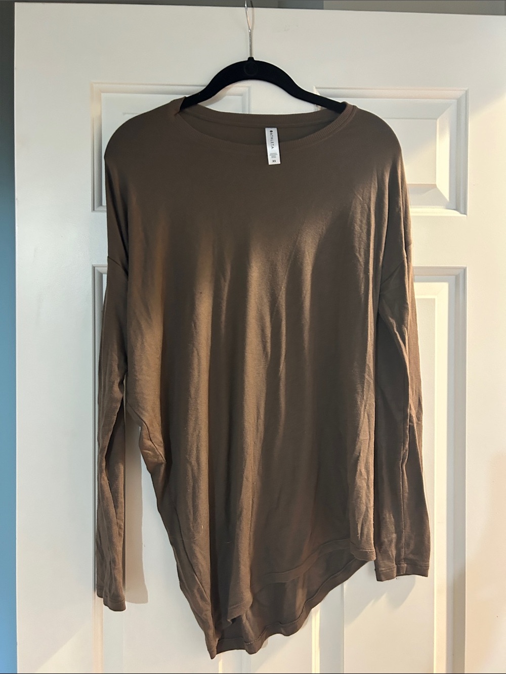 Athleta Olive Green Long Sleeve Tunic Top
